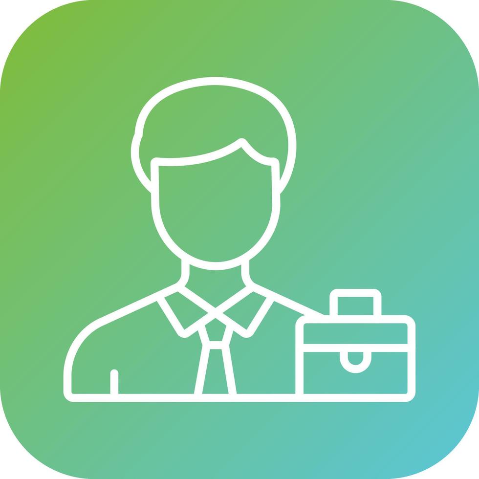 Business Man Vector Icon Style