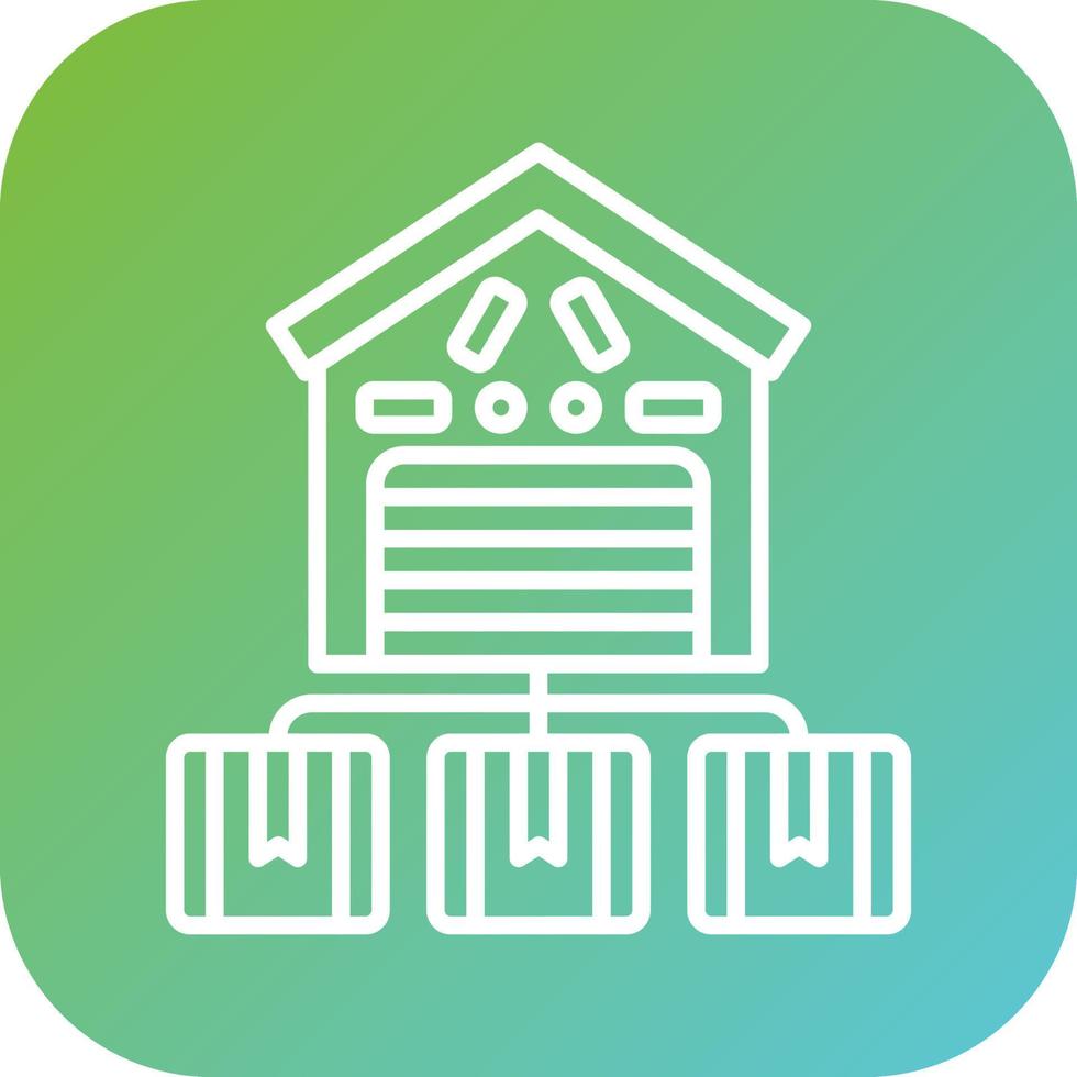 Distribution Center Vector Icon Style