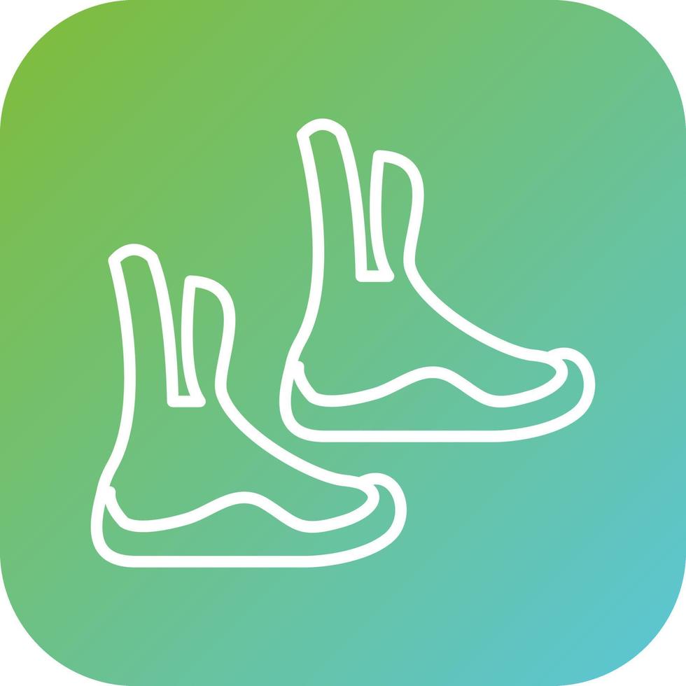 Diving Boots Vector Icon Style