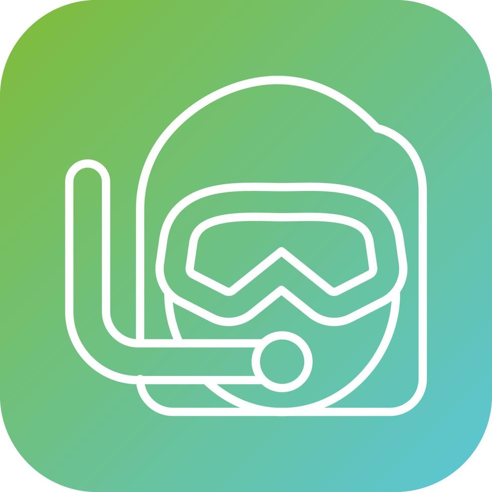 Scuba Diving Vector Icon Style