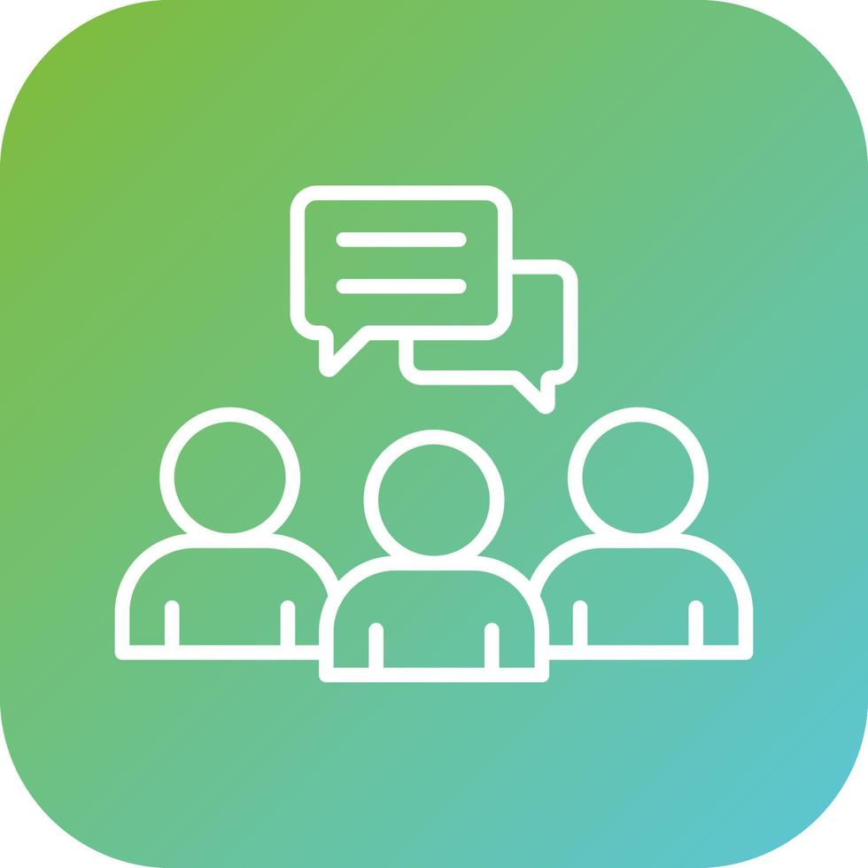 Discussion Vector Icon Style