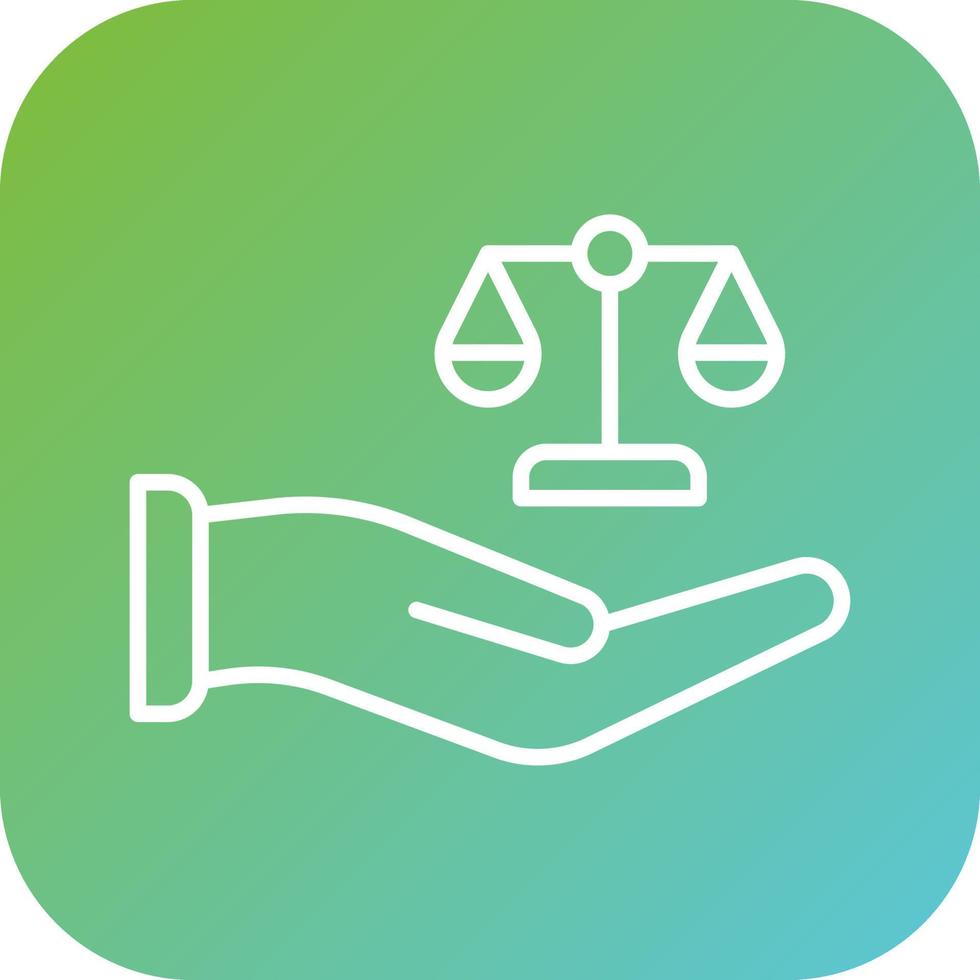 Justice Vector Icon Style