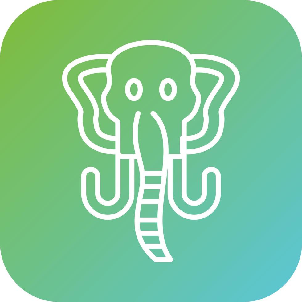 mamut vector icono estilo