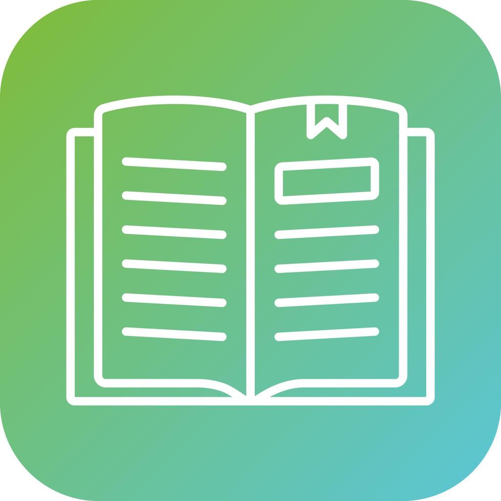 Open Book Vector Icon Style