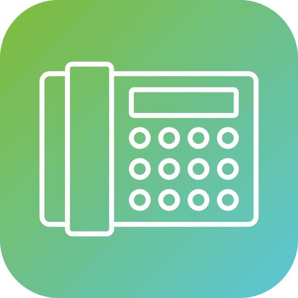 Landline Vector Icon Style