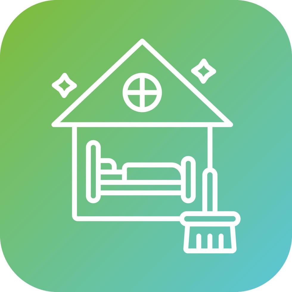 Airbnb limpieza vector icono estilo