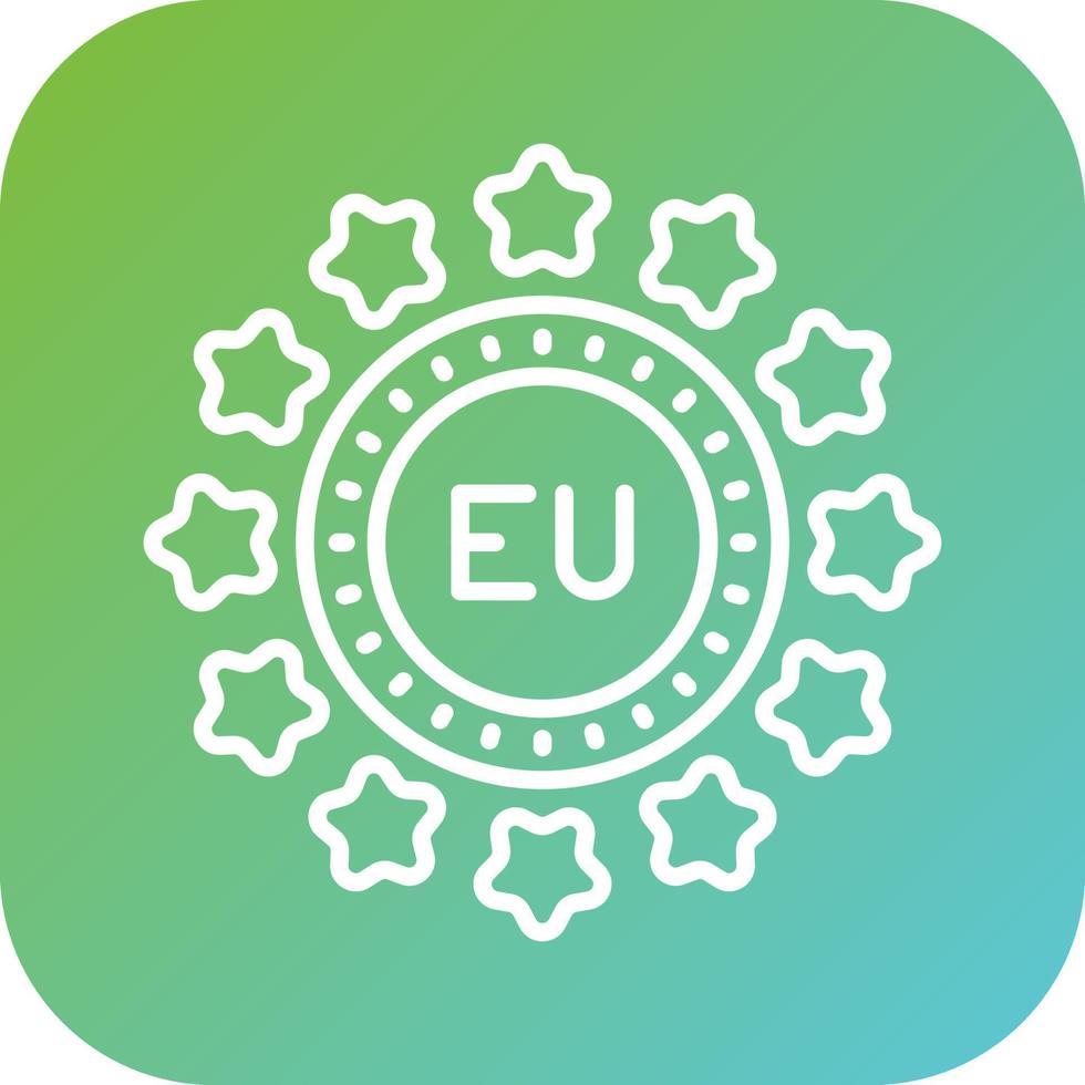 UE vector icono estilo