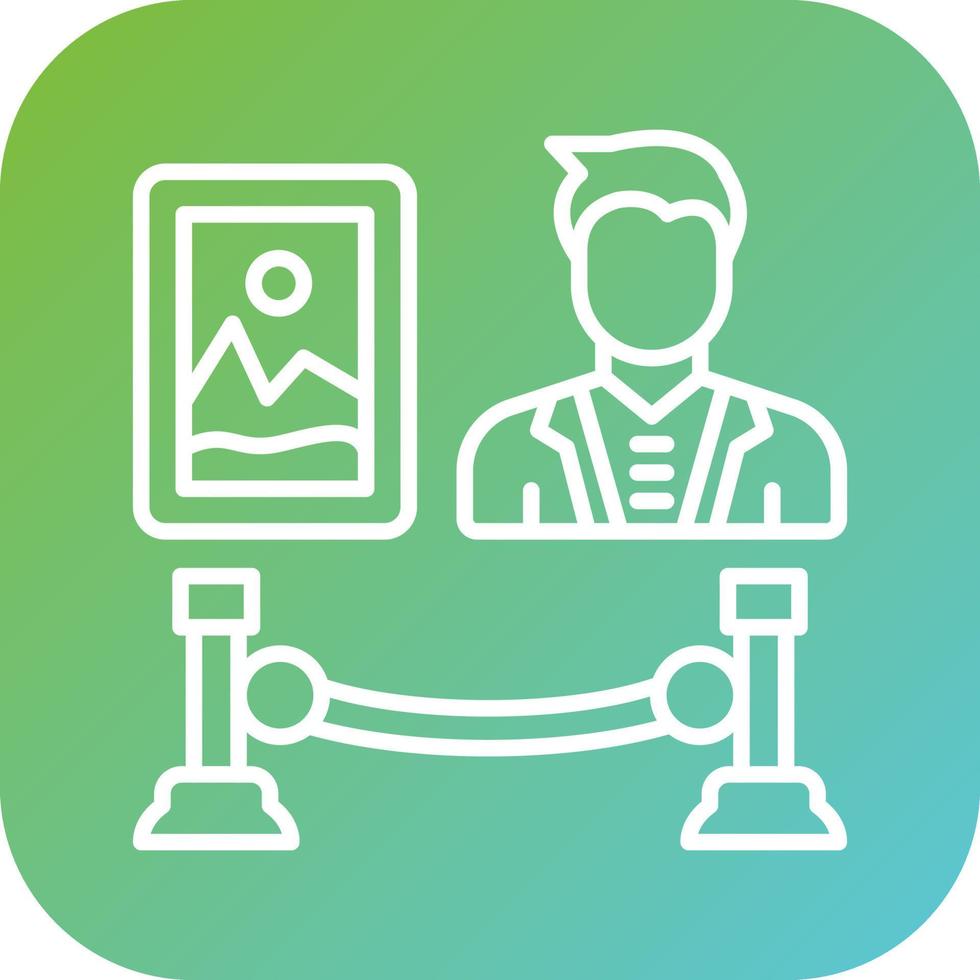 Exhibition Designer Man Vector Icon Style