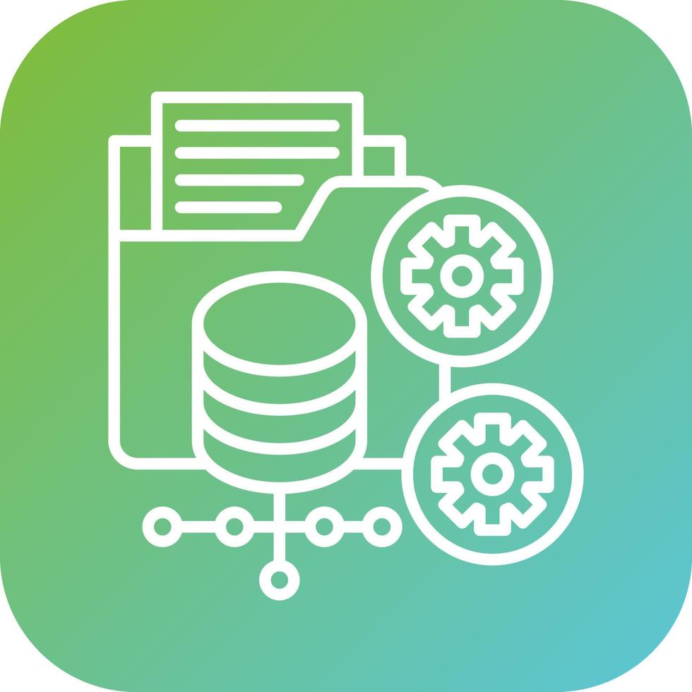 Data Processor Vector Icon Style