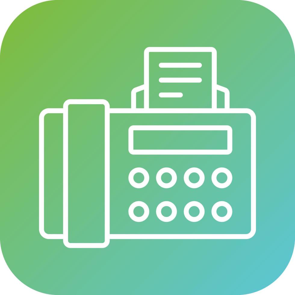 Fax Vector Icon Style