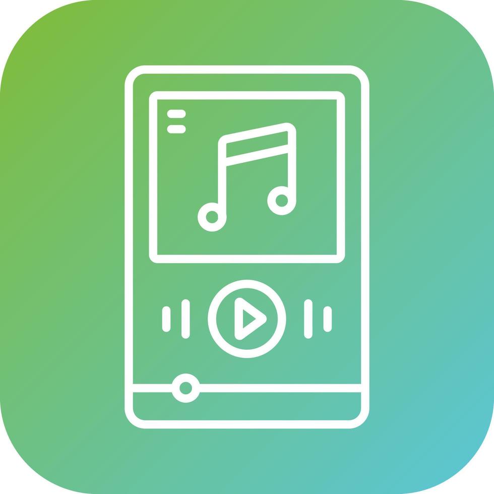 Music Player Vector Icon Style