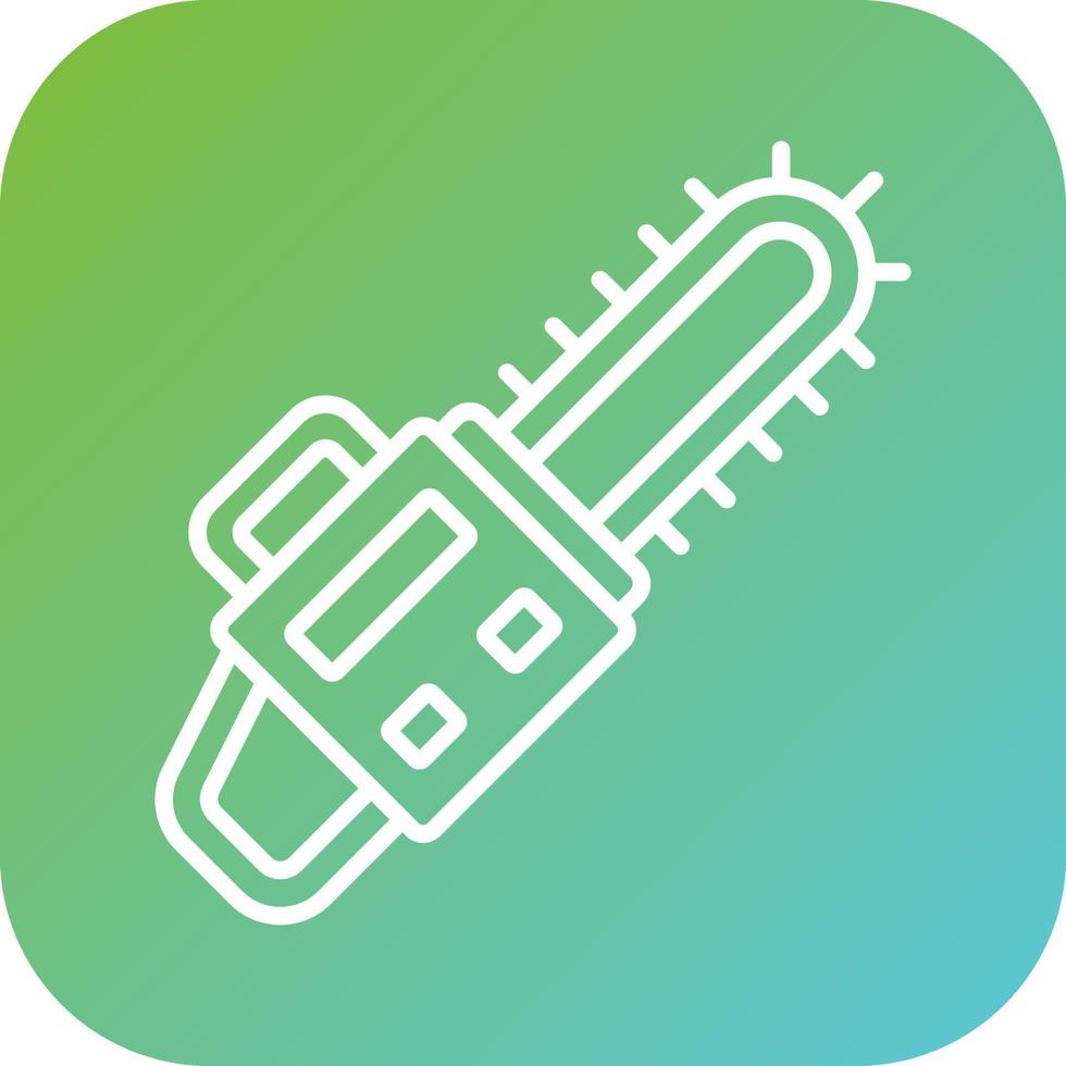Chainsaw Vector Icon Style