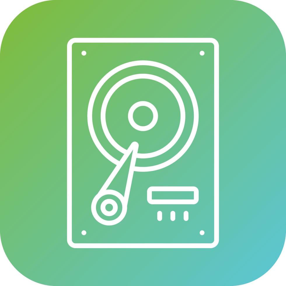 Hard Drive Vector Icon Style