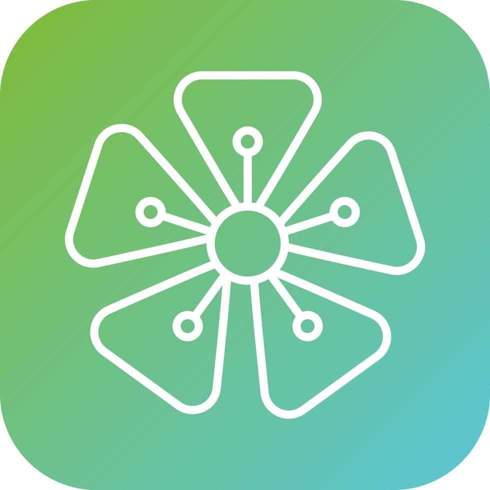Hydrangea Vector Icon Style