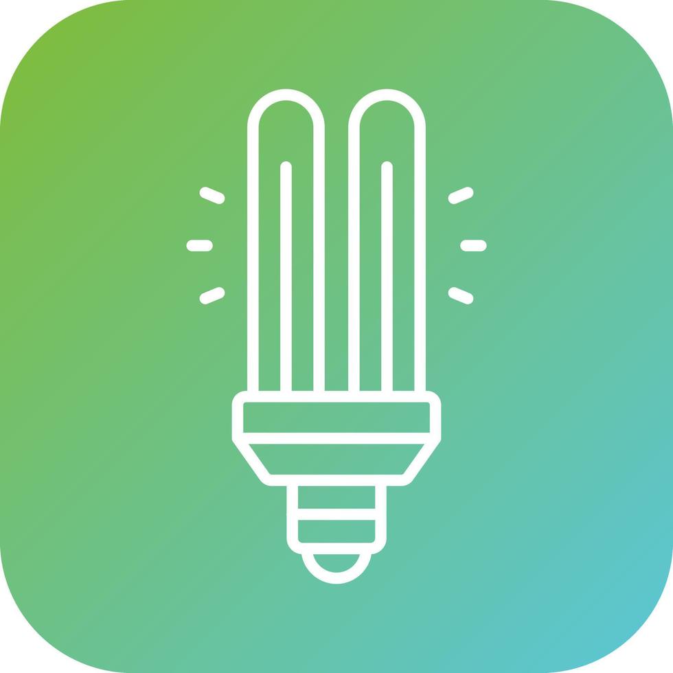 Cfl Compact Bulb Vector Icon Style