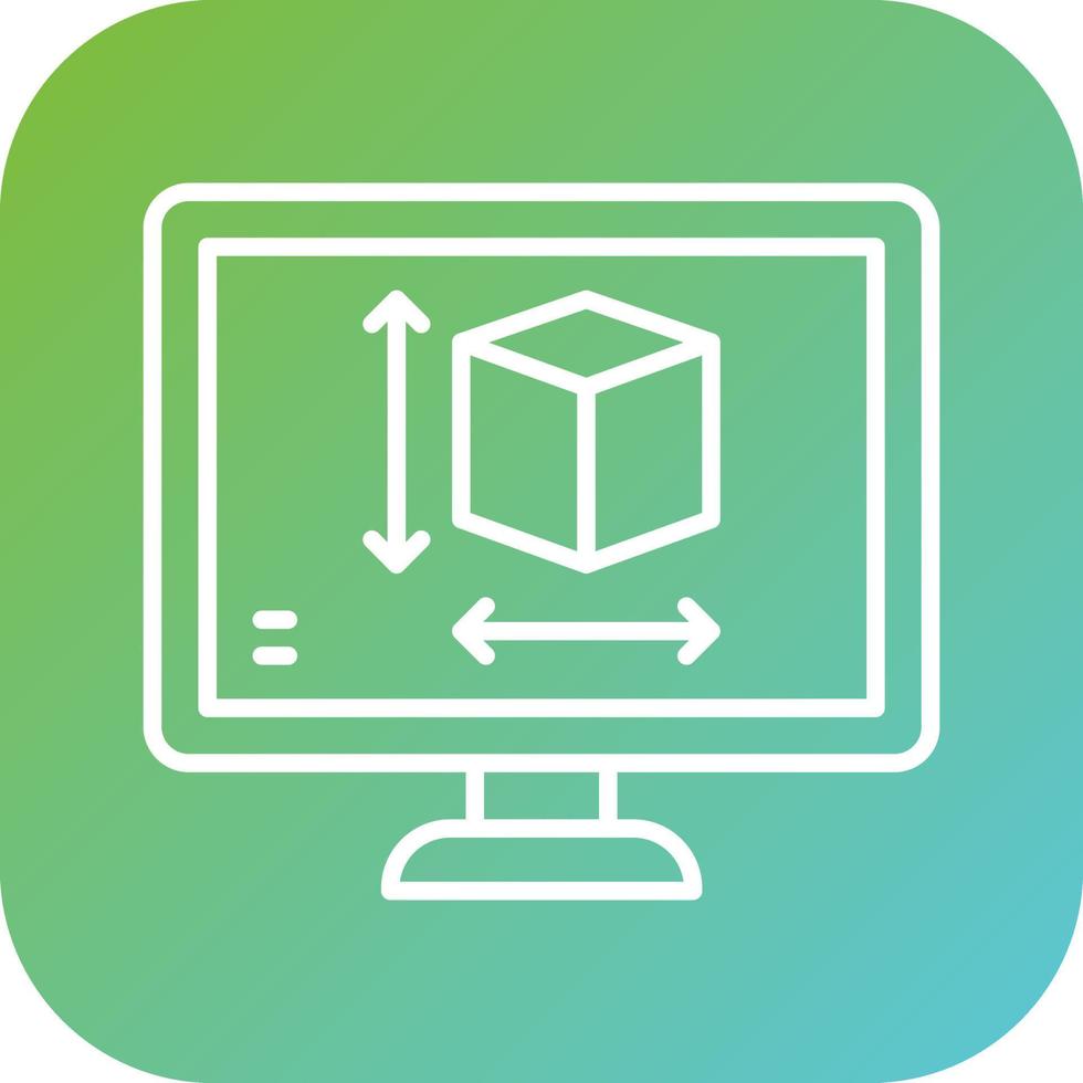 Computer Aided Design Vector Icon Style