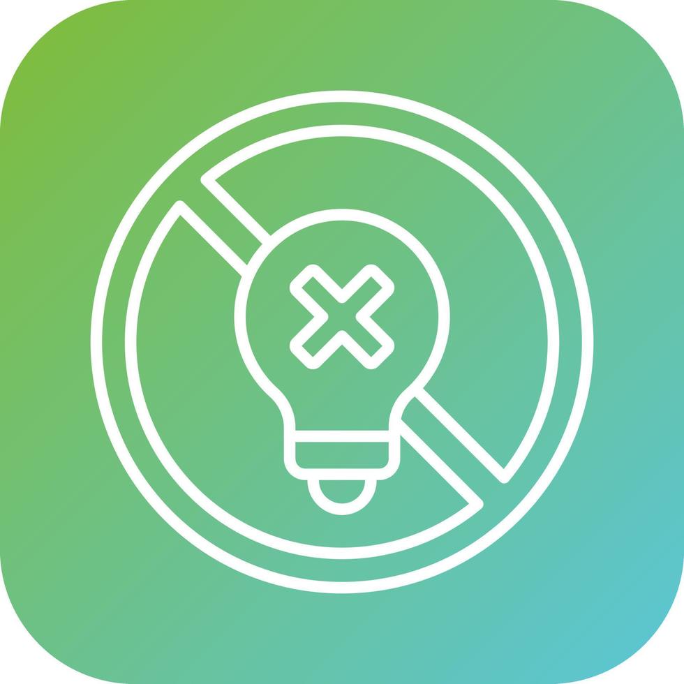 Incandescent Light Bulb Vector Icon Style