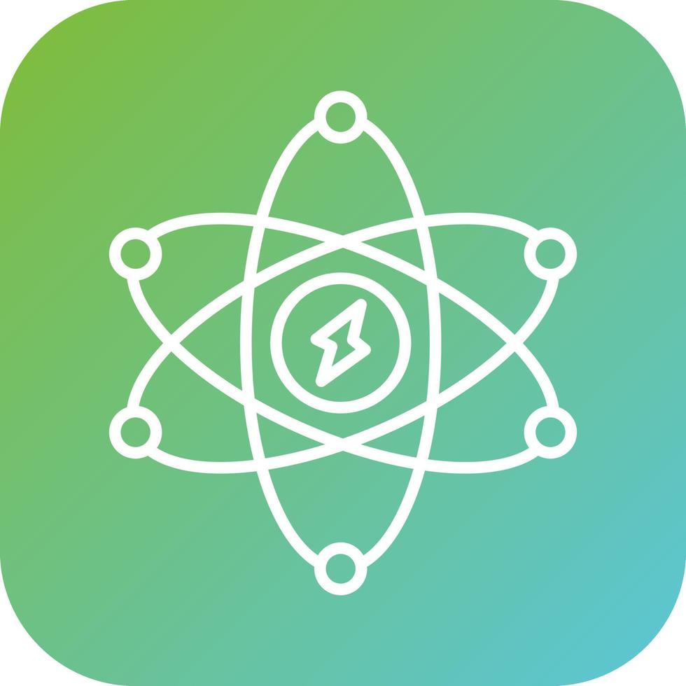 Atomic Energy Vector Icon Style