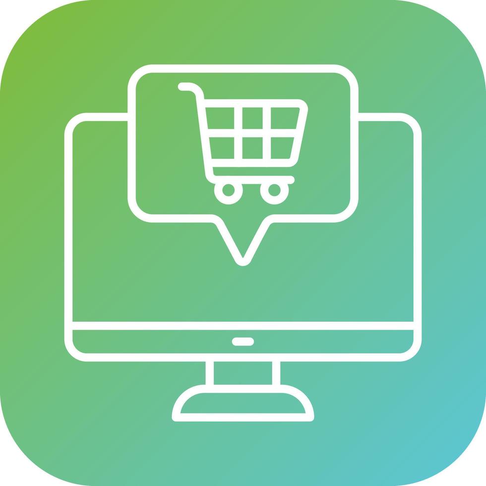 Online Order System Vector Icon Style