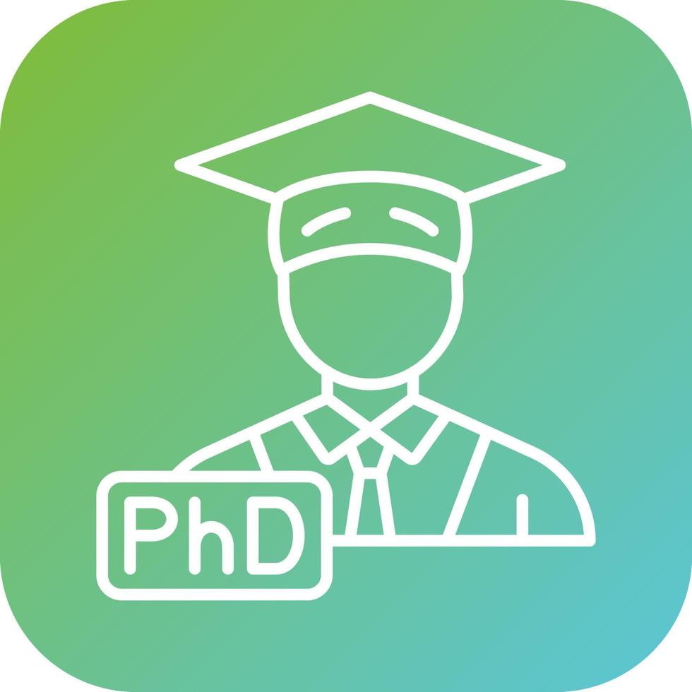 Phd Vector Icon Style