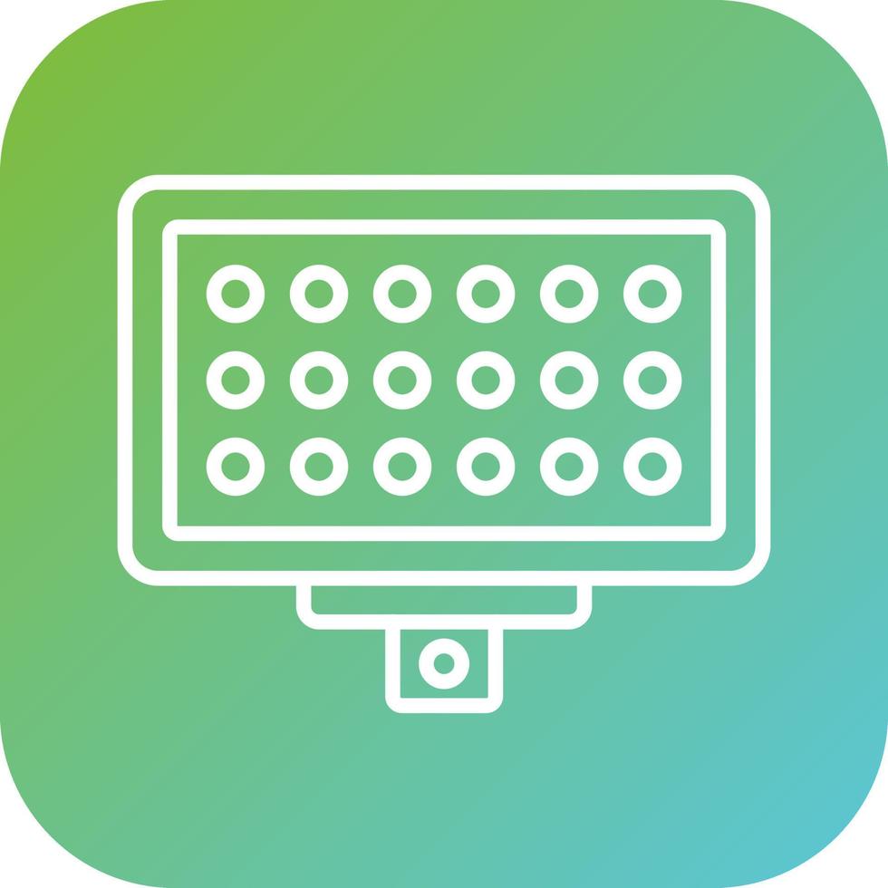 Led Panel Vector Icon Style