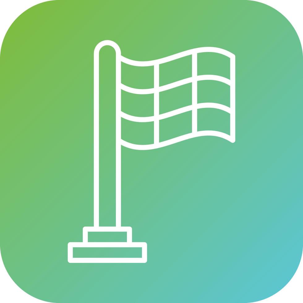 Goal Flag Vector Icon Style