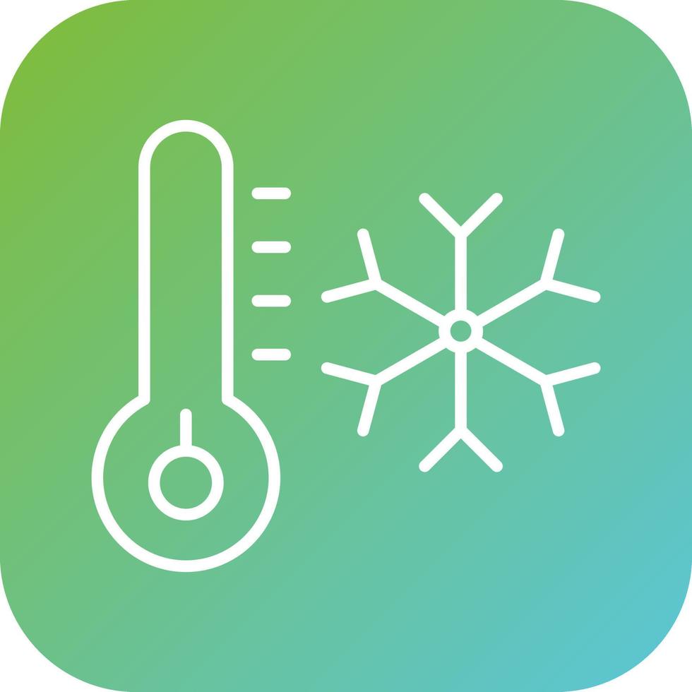 Hypothermia Vector Icon Style