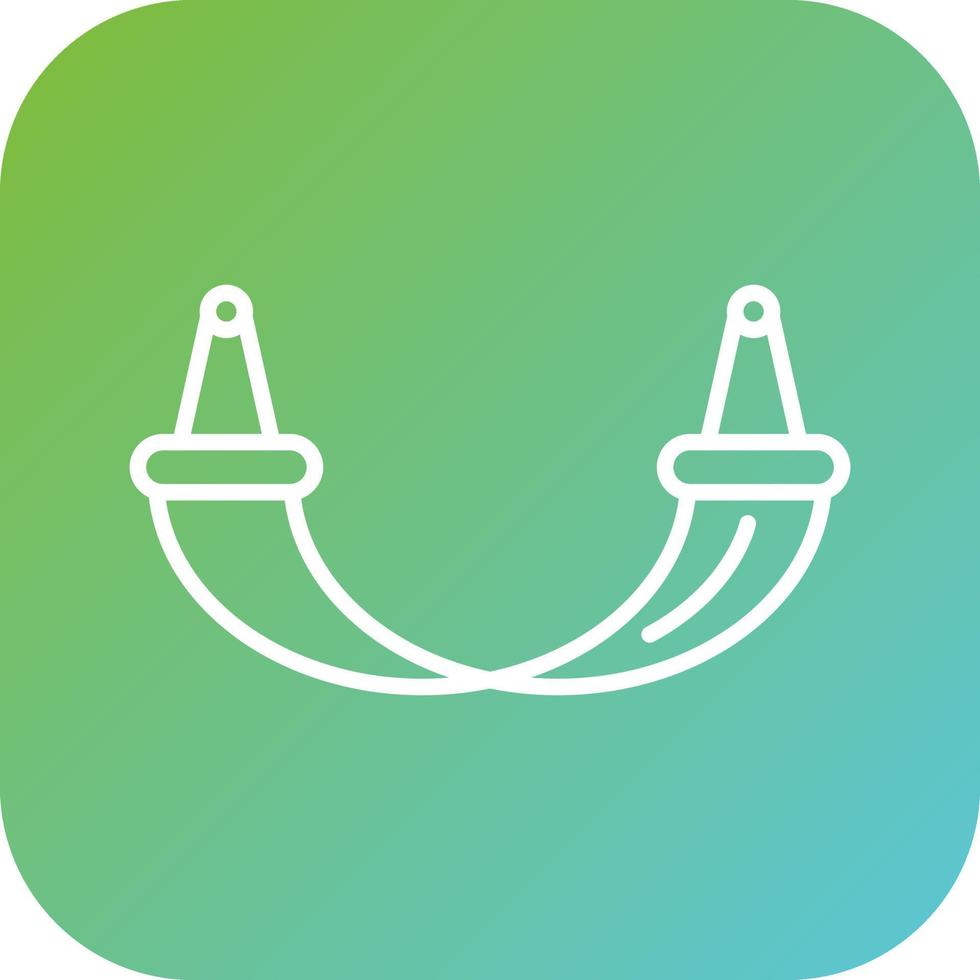 Hammock Vector Icon Style