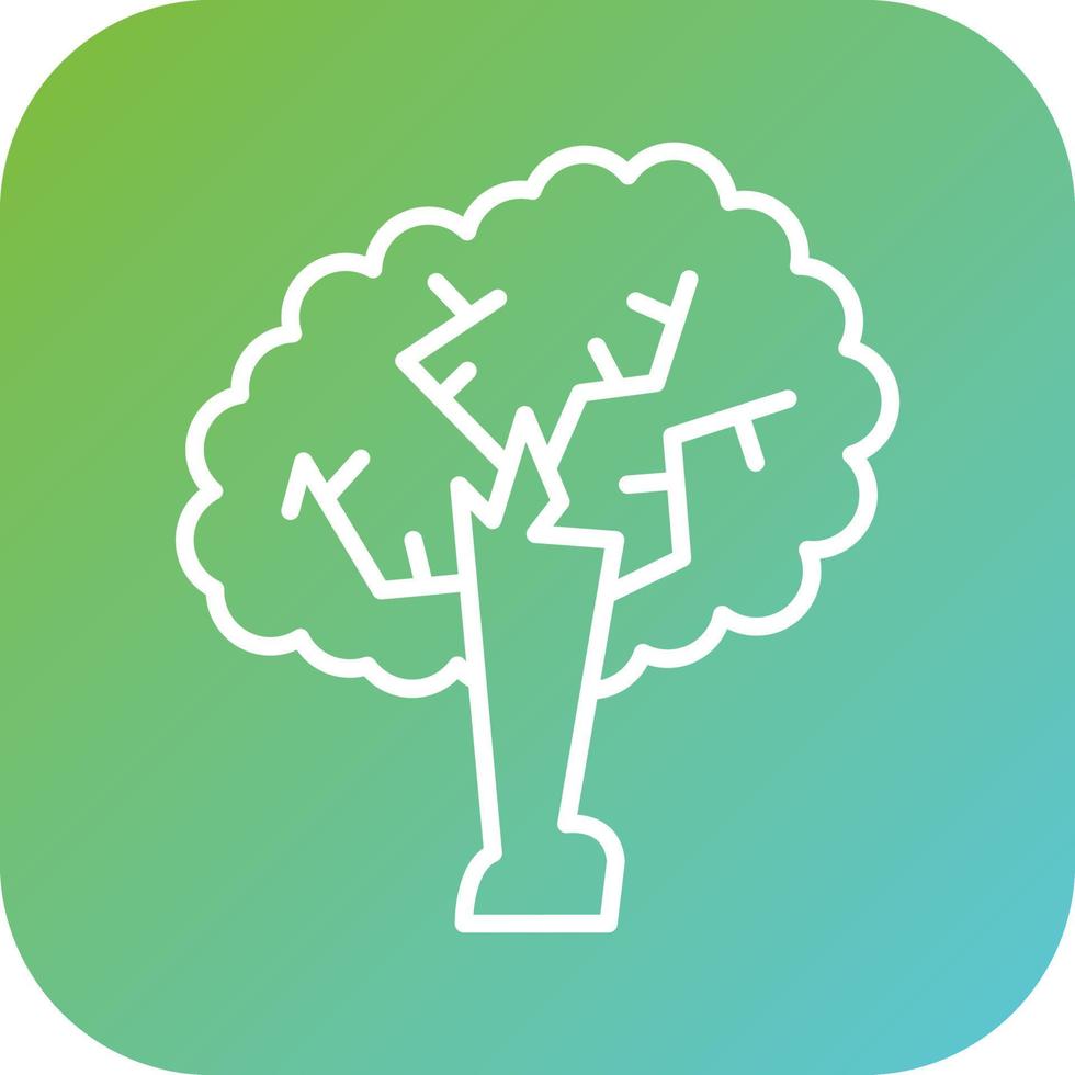 roble árbol vector icono estilo