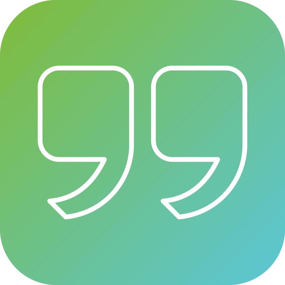 Quote Vector Icon Style