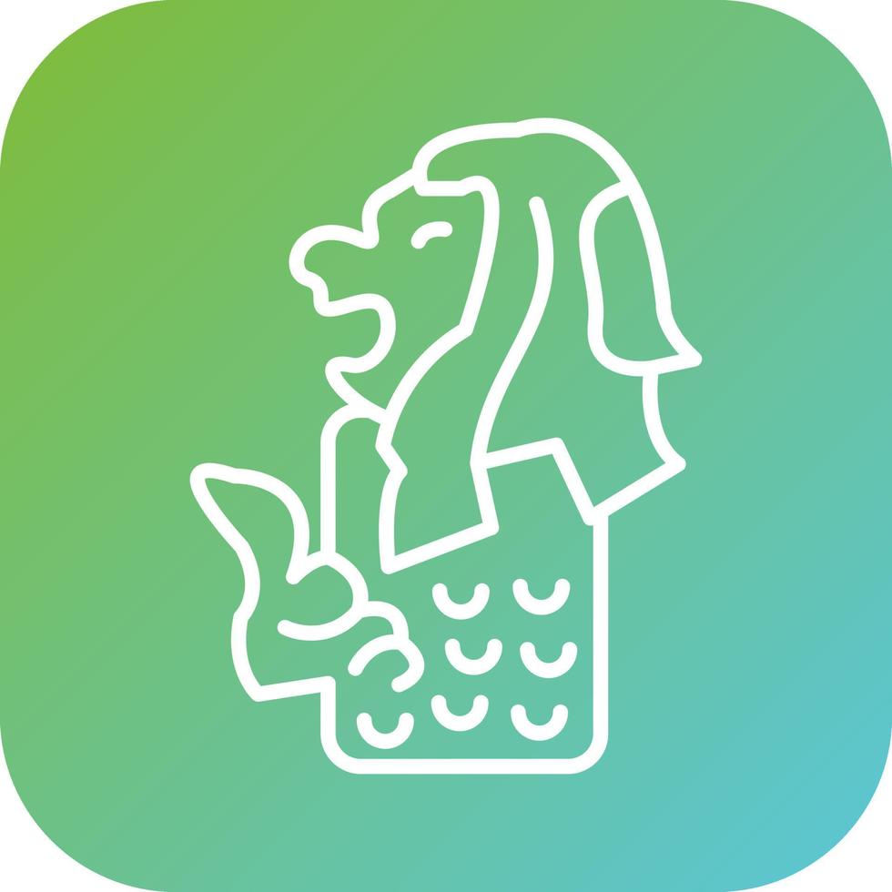 Merlion Vector Icon Style