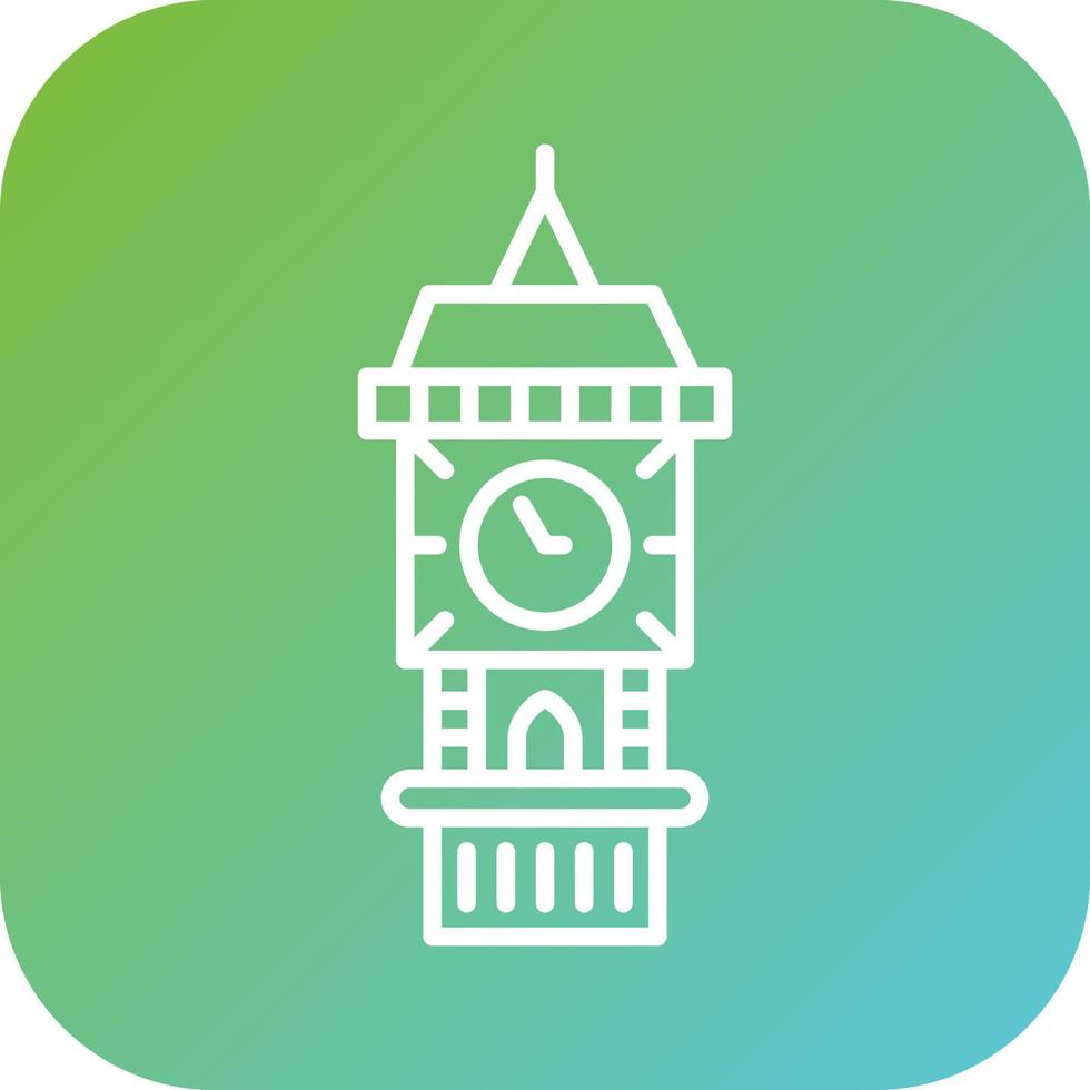 Big Ben Vector Icon Style