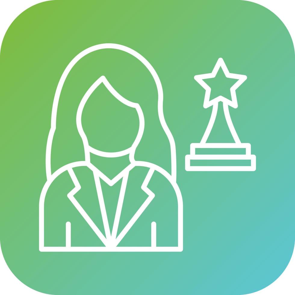 Actress Vector Icon Style