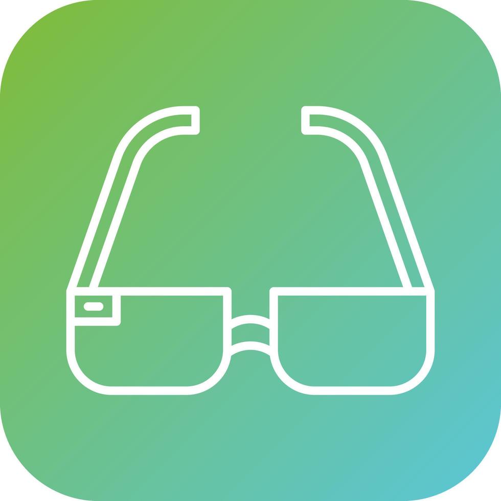 3d Glasses Vector Icon Style