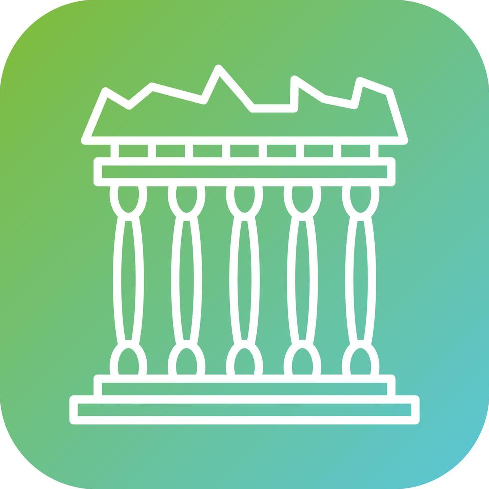 Acropolis Vector Icon Style