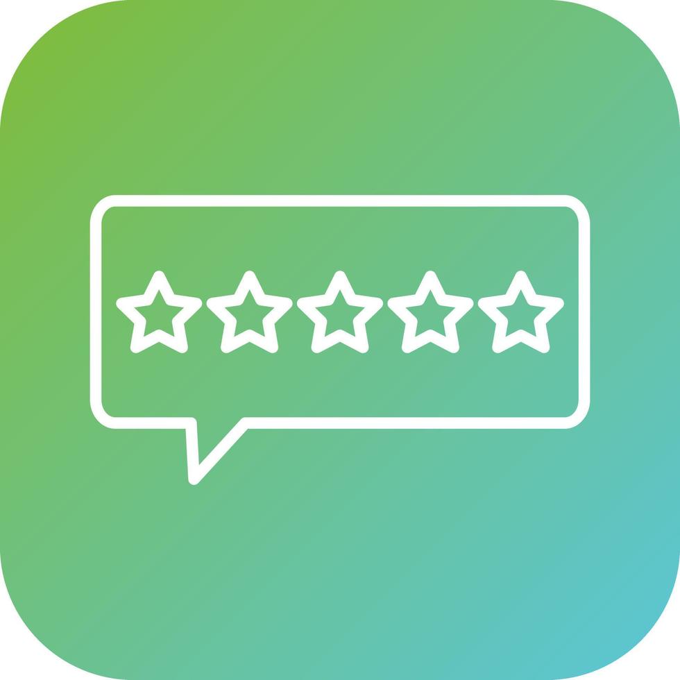 5 Stars Vector Icon Style