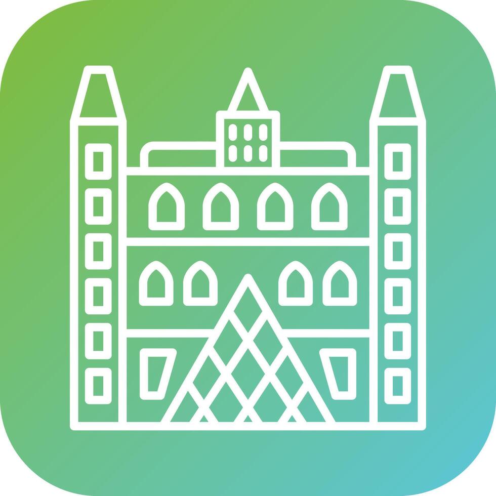 Louvre Vector Icon Style