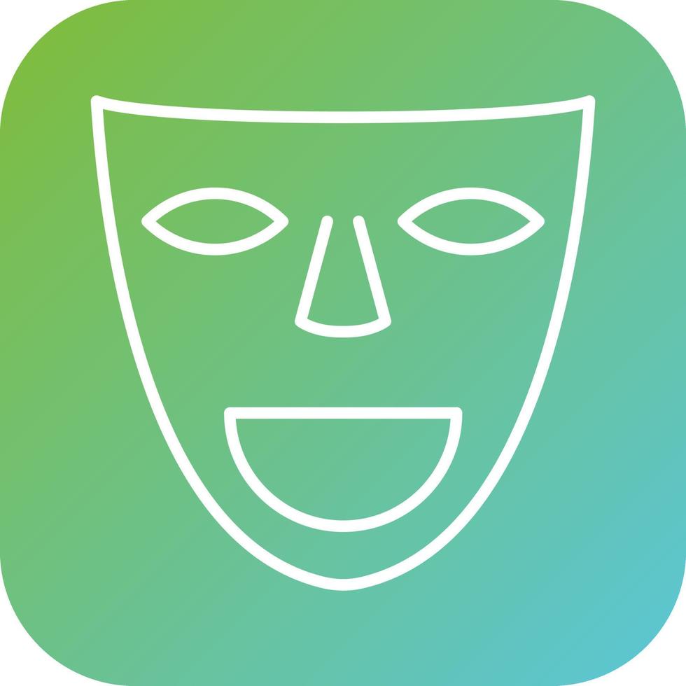 Theater Masks Vector Icon Style