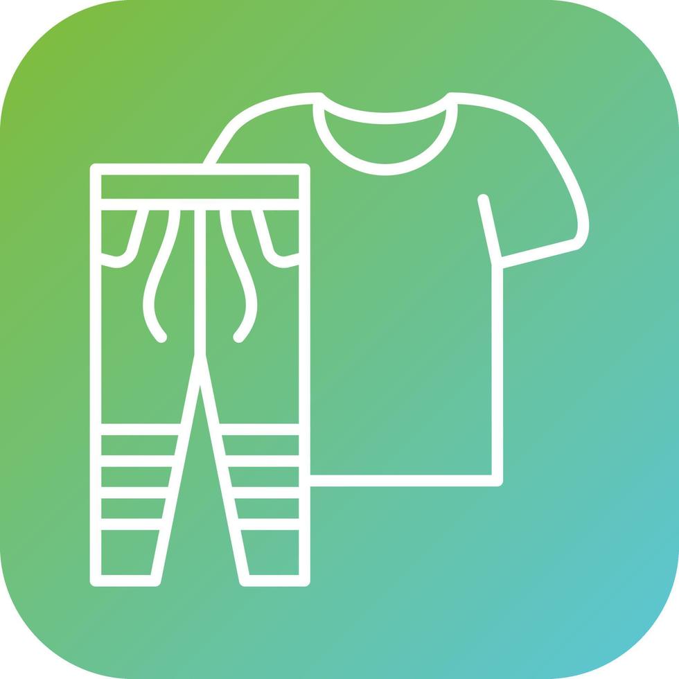 Exercise Clothes Vector Icon Style
