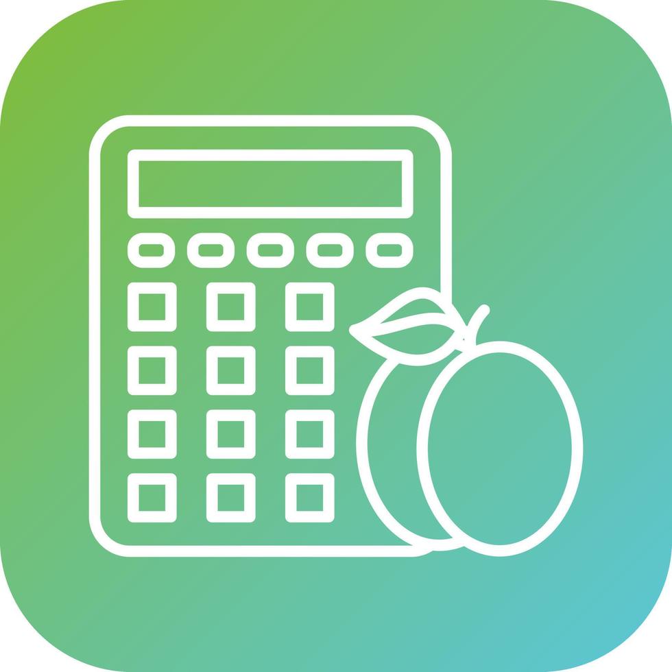 Calorie Calculator Vector Icon Style