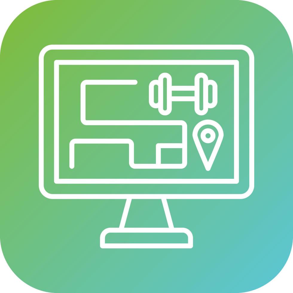 Workout Routing Vector Icon Style