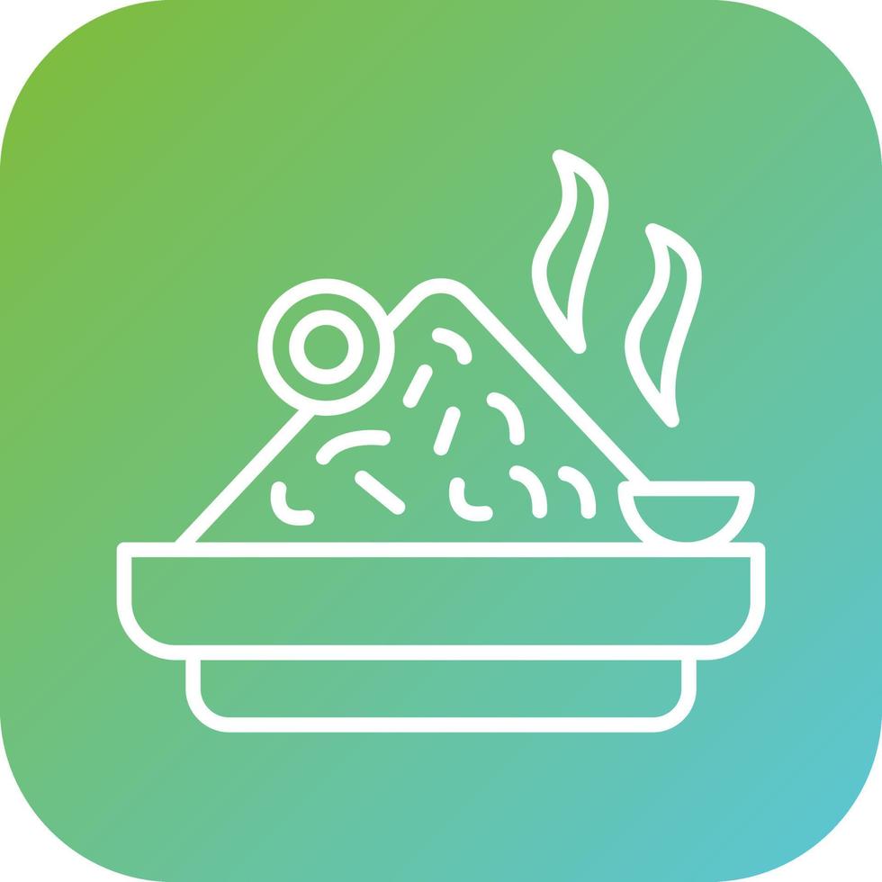 Nasi Goreng Vector Icon Style