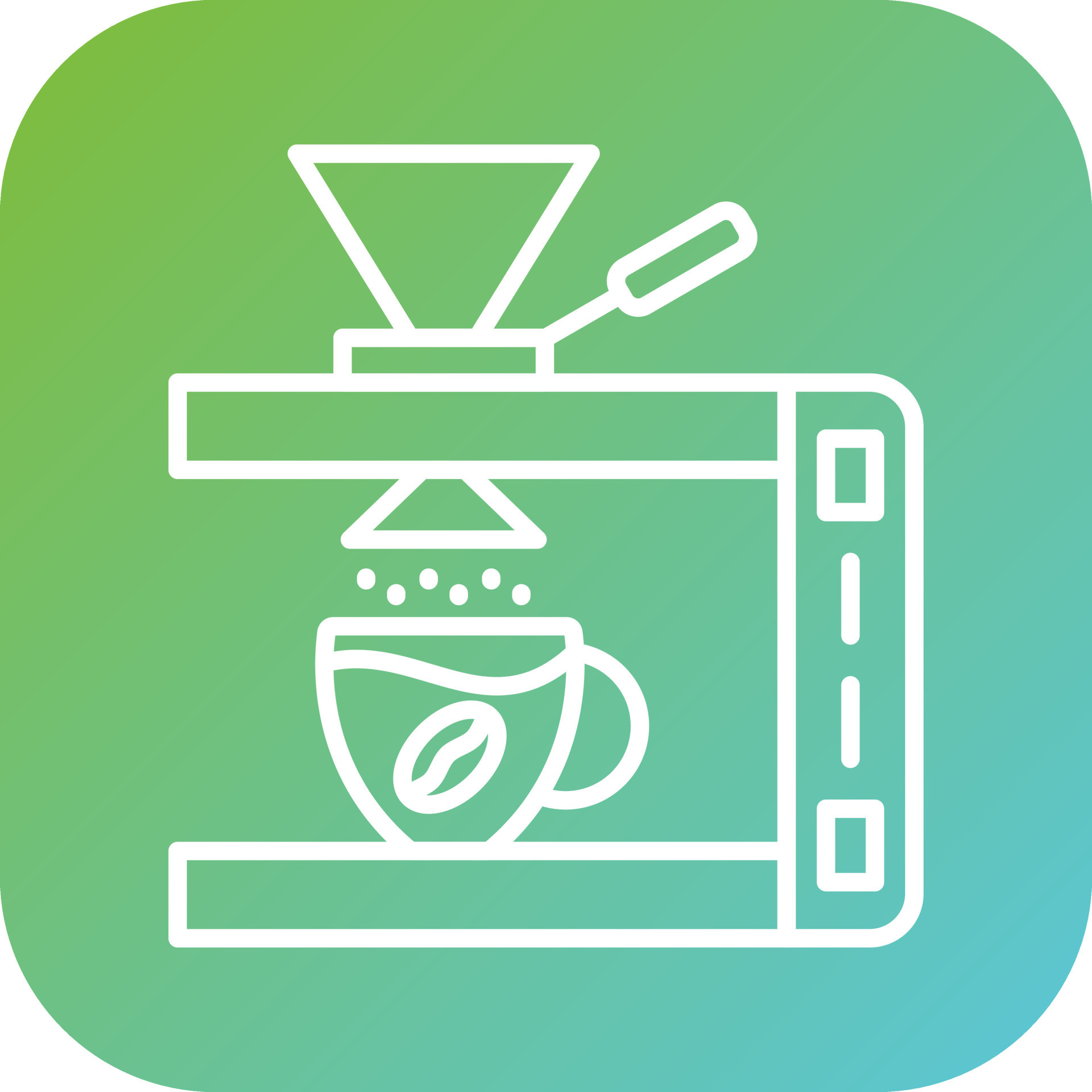 Coffee Dripper Vector Icon Style 22292089 Vector Art at Vecteezy