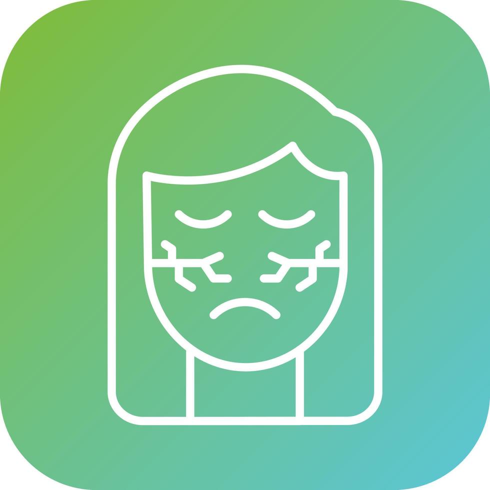 Dry Skin Vector Icon Style