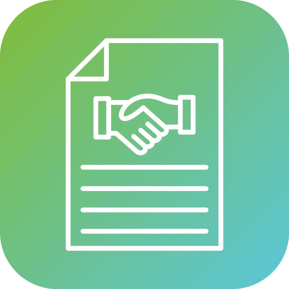 Agreement Vector Icon Style