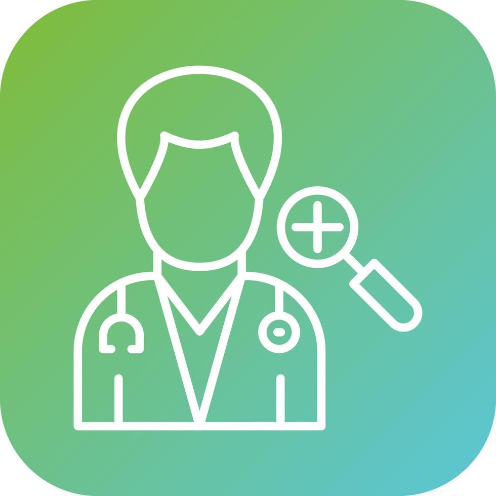 Dermatologist Male Vector Icon Style
