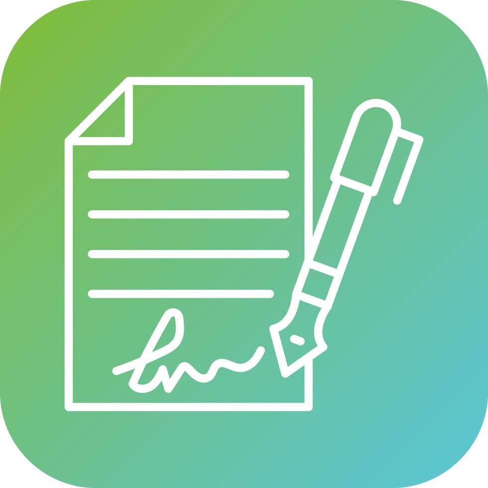 Contract Vector Icon Style
