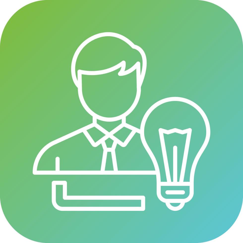 idea vector icono estilo