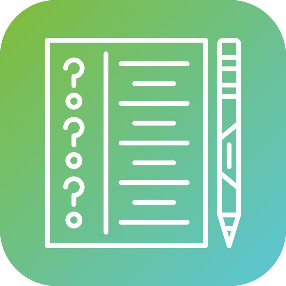 Examination Vector Icon Style