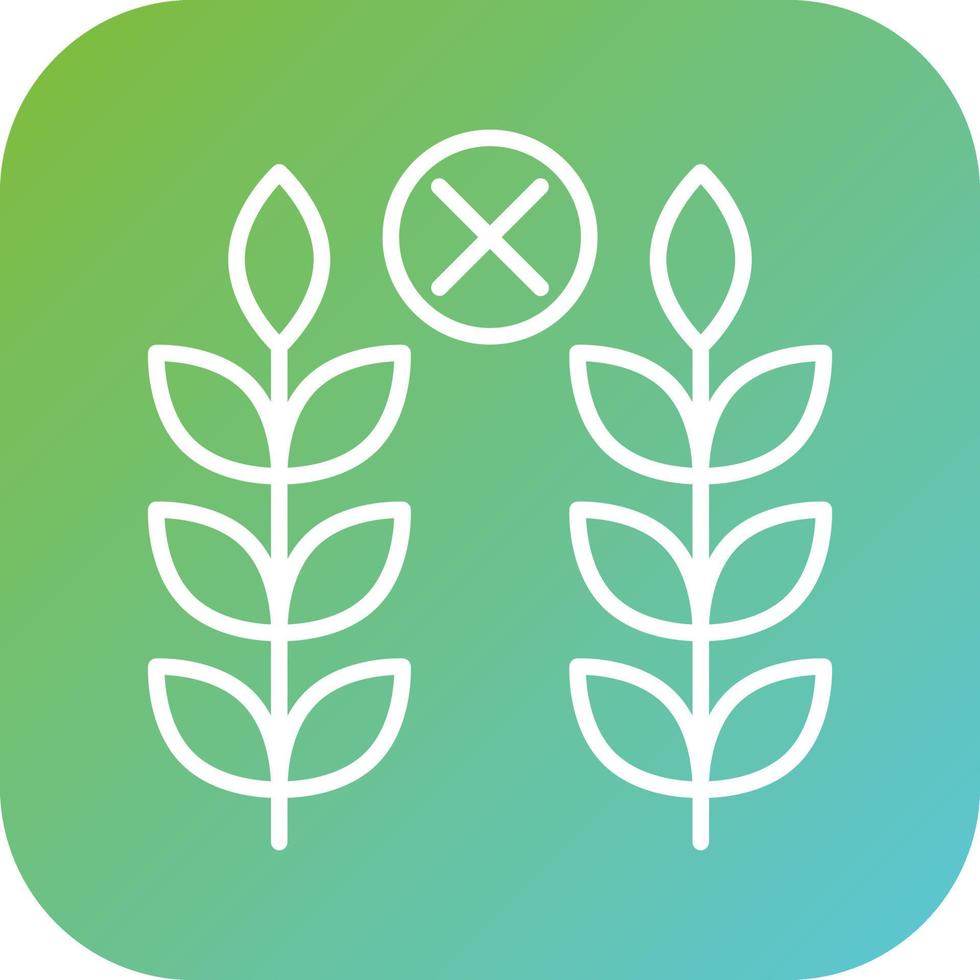 gluten gratis comida vector icono estilo